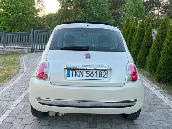 Fiat 500 cena 25900 przebieg: 130000, rok produkcji 2008 z Końskie małe 326